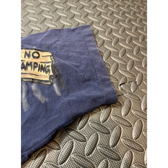 Vtg 90s Looney Tunes TAZ Tasmanian Devil Camping Hunting Hot Tempered T-shirt L - Picture 9 of 13